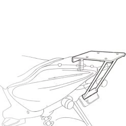 Shad Top Case Fitting Kit For Yamaha Aerox 50 1997-2008 -Biker Style Shop lrgscale28159 Y0A57T Shad Top Case Fitting Kit 1000 2