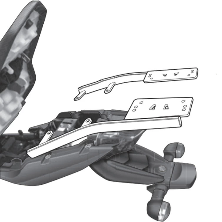 Shad Top Case Fitting Kit For Yamaha Diversion XJ 600 N ABS 2009-2016 2 Shad Top Case Fitting Kit For Yamaha Diversion XJ 600 N ABS 2009-2016 - Image 2