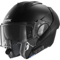 Shark Evo-GT N-COM B802SK Flip Front Motorcycle Helmet & Visor -Biker Style Shop lrgscale28258 Shark Evo GT N COM B802SK Flip Front Motorcycle Helmet Matt Black 1600 1