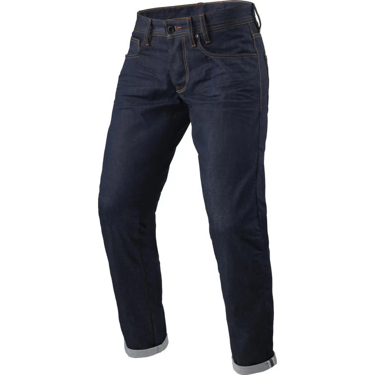 Rev It Lewis Selvedge Tapered Fit Dark Blue Motorcycle Jeans 3 Rev It Lewis Selvedge Tapered Fit Dark Blue Motorcycle Jeans - Image 3