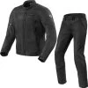 Rev It Eclipse 2 Motorcycle Jacket & Trousers Black Kit