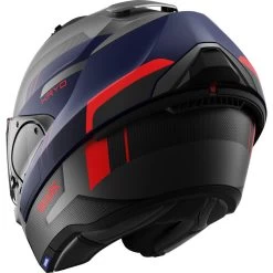 Shark Evo-ES Kryd Matt Anthracite Blue Red Flip Front Motorcycle Helmet & Visor 18 Shark Evo-ES Kryd Matt Anthracite Blue Red Flip Front Motorcycle Helmet & Visor -Biker Style Shop lrgscale28281 Shark Evo ES Kryd Flip Front Motorcycle Helmet Matt Anthracite Blue Red 1600 5