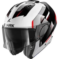 Shark Evo-ES Kryd White Black Red Flip Front Motorcycle Helmet & Visor 13 Shark Evo-ES Kryd White Black Red Flip Front Motorcycle Helmet & Visor -Biker Style Shop lrgscale28283 Shark Evo ES Kryd Flip Front Motorcycle Helmet White Black Red 1600 1
