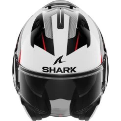 Shark Evo-ES Kryd White Black Red Flip Front Motorcycle Helmet & Visor 16 Shark Evo-ES Kryd White Black Red Flip Front Motorcycle Helmet & Visor -Biker Style Shop lrgscale28283 Shark Evo ES Kryd Flip Front Motorcycle Helmet White Black Red 1600 3