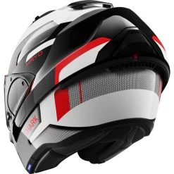 Shark Evo-ES Kryd White Black Red Flip Front Motorcycle Helmet & Visor 18 Shark Evo-ES Kryd White Black Red Flip Front Motorcycle Helmet & Visor -Biker Style Shop lrgscale28283 Shark Evo ES Kryd Flip Front Motorcycle Helmet White Black Red 1600 5