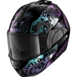 Shark Evo-ES K-Rozen Flip Front Motorcycle Helmet & Visor -Biker Style Shop lrgscale28285 Shark Evo ES K Rozen Flip Front Motorcycle Helmet Black Violet 1600 2
