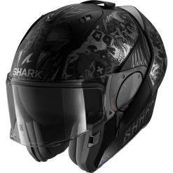 Shark Evo-ES K-Rozen Flip Front Motorcycle Helmet & Visor -Biker Style Shop lrgscale28285 Shark Evo ES K Rozen Flip Front Motorcycle Helmet Matt Black 1600 1
