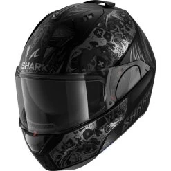 Shark Evo-ES K-Rozen Flip Front Motorcycle Helmet & Visor -Biker Style Shop lrgscale28285 Shark Evo ES K Rozen Flip Front Motorcycle Helmet Matt Black 1600 2