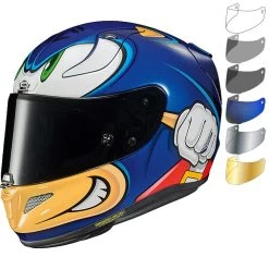 HJC RPHA 11 Sonic The Hedgehog Motorcycle Helmet & Visor