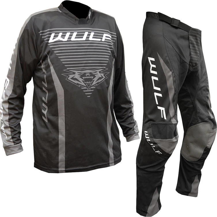 Wulfsport 2023 Linear Motocross Jersey & Pants Black Kit 2 Wulfsport 2023 Linear Motocross Jersey & Pants Black Kit - Image 2