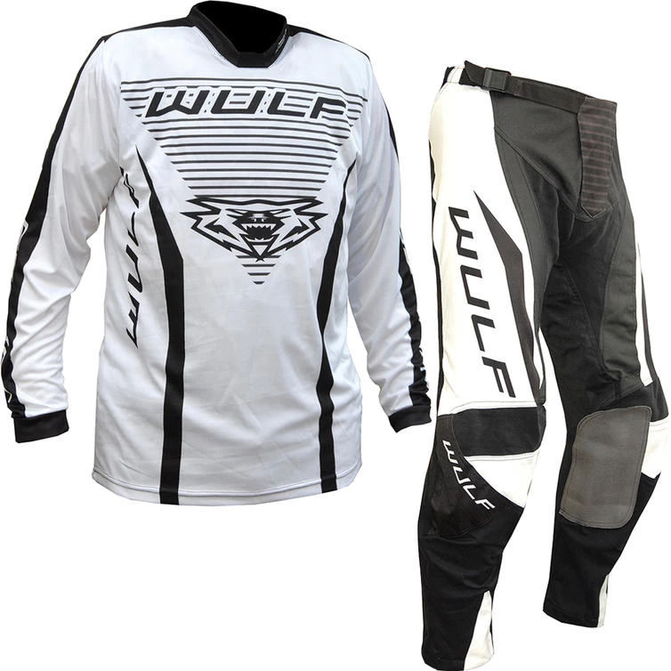 Wulfsport 2023 Linear Motocross Jersey & Pants White Kit 3 Wulfsport 2023 Linear Motocross Jersey & Pants White Kit - Image 3