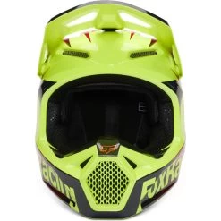 Fox Racing 2023 Youth V1 Statk Motocross Helmet -Biker Style Shop lrgscale28360 Fox Racing 2023 Youth V1 Statk Motocross Helmet Red Yellow 1508 4