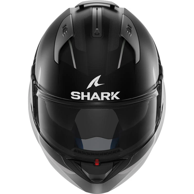 Shark Evo-ES Kryd Matt Black Anthracite Silver Flip Front Motorcycle Helmet & Visor 8 Shark Evo-ES Kryd Matt Black Anthracite Silver Flip Front Motorcycle Helmet & Visor - Image 8
