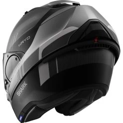 Shark Evo-ES Kryd Matt Black Anthracite Silver Flip Front Motorcycle Helmet & Visor 18 Shark Evo-ES Kryd Matt Black Anthracite Silver Flip Front Motorcycle Helmet & Visor -Biker Style Shop lrgscale28384 Shark Evo ES Kryd Flip Front Motorcycle Helmet Matt Black Anthracite Silver 1600 5
