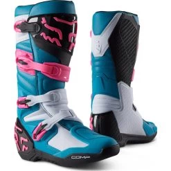 Fox Racing 2023 Comp Maui Blue Motocross Boots -Biker Style Shop lrgscale28415 Fox Racing 2023 Comp Motocross Boots Maui Blue 1541 1