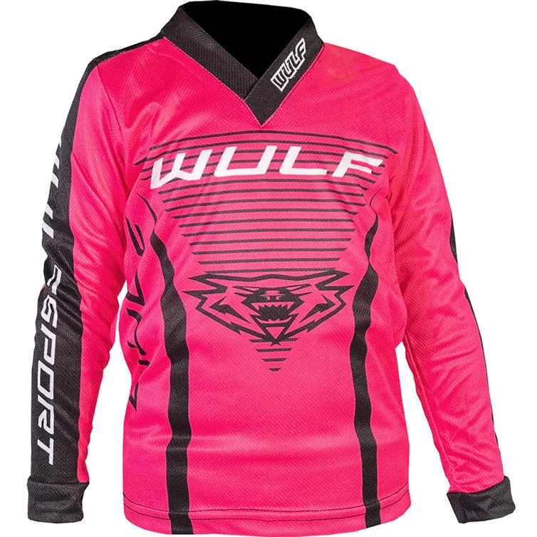 Wulfsport 2023 Kids Linear Motocross Jersey & Pants Pink Kit 4 Wulfsport 2023 Kids Linear Motocross Jersey & Pants Pink Kit - Image 4