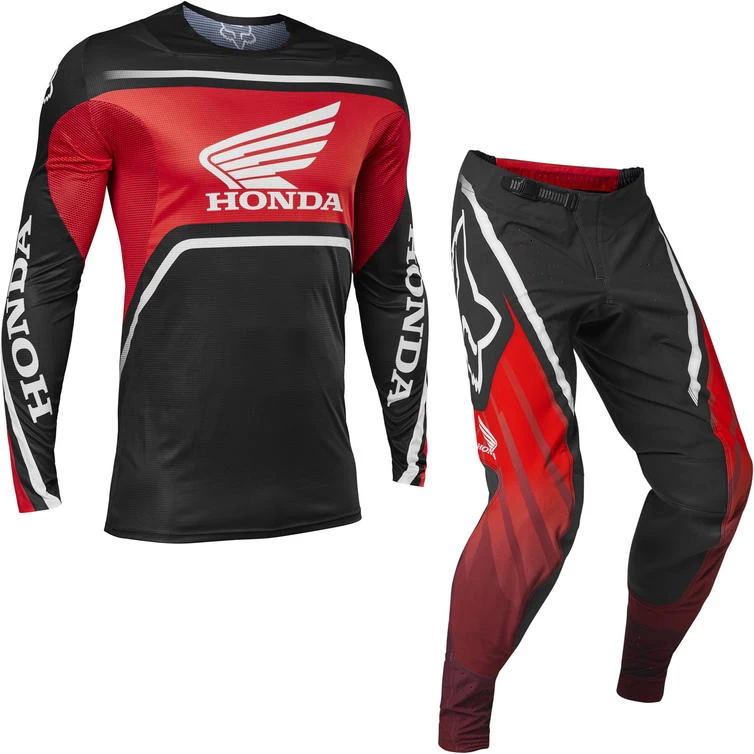 Fox Racing 2023 Flexair Honda Motocross Jersey & Pants Red Black White Kit 3 Fox Racing 2023 Flexair Honda Motocross Jersey & Pants Red Black White Kit - Image 3