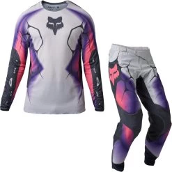 Fox Racing 2023 360 Syz Motocross Jersey & Pants Light Grey Kit