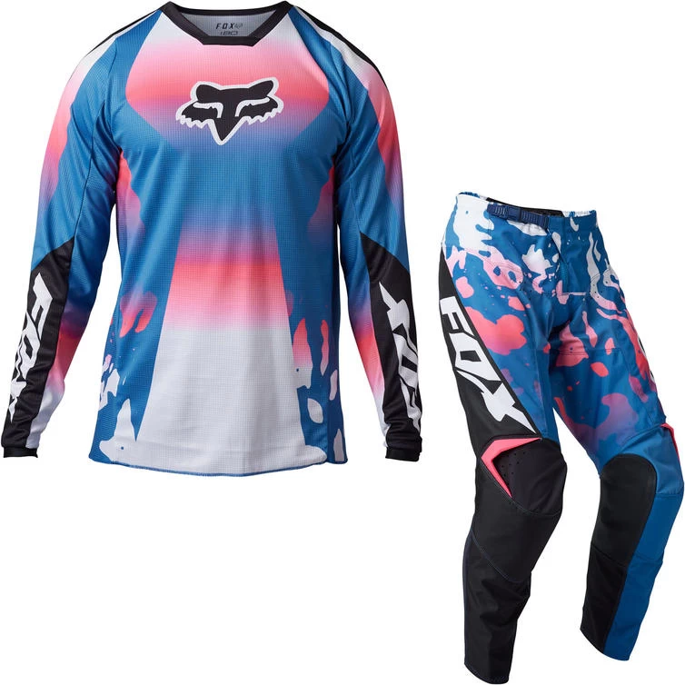 Fox Racing 2023 180 Morphic Motocross Jersey & Pants Blueberry Kit 2 Fox Racing 2023 180 Morphic Motocross Jersey & Pants Blueberry Kit - Image 2