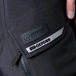 Oxford Stormland Dry2Dry Motorcycle Trousers -Biker Style Shop lrgscale28600 Oxford Stormland Dry2Dry Motorcycle Trousers Tech Black 1600 3