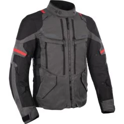 Oxford Rockland Motorcycle Jacket & Trousers Charcoal Black Red Kit -Biker Style Shop lrgscale28623 Oxford Rockland Motorcycle Jacket Charcoal Black Red 1600 1