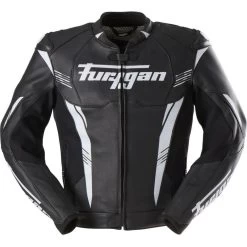 Furygan Pro One Leather Motorcycle Jacket -Biker Style Shop lrgscale28642 Furygan Pro One Leather Motorcycle Jacket Black White 1385 1