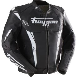 Furygan Pro One Leather Motorcycle Jacket -Biker Style Shop lrgscale28642 Furygan Pro One Leather Motorcycle Jacket Black White 1390 2