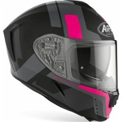 Airoh Spark Shogun Motorcycle Helmet & Visor 22 Airoh Spark Shogun Motorcycle Helmet & Visor -Biker Style Shop lrgscale28801 Airoh Spark Shogun Motorcycle Helmet Matt Pink 1020 2
