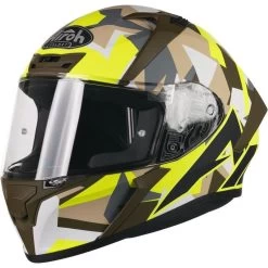 Airoh Valor Army Motorcycle Helmet & Visor 22 Airoh Valor Army Motorcycle Helmet & Visor -Biker Style Shop lrgscale28805 Airoh Valor Army Motorcycle Helmet Matt Green Black White 1600 3