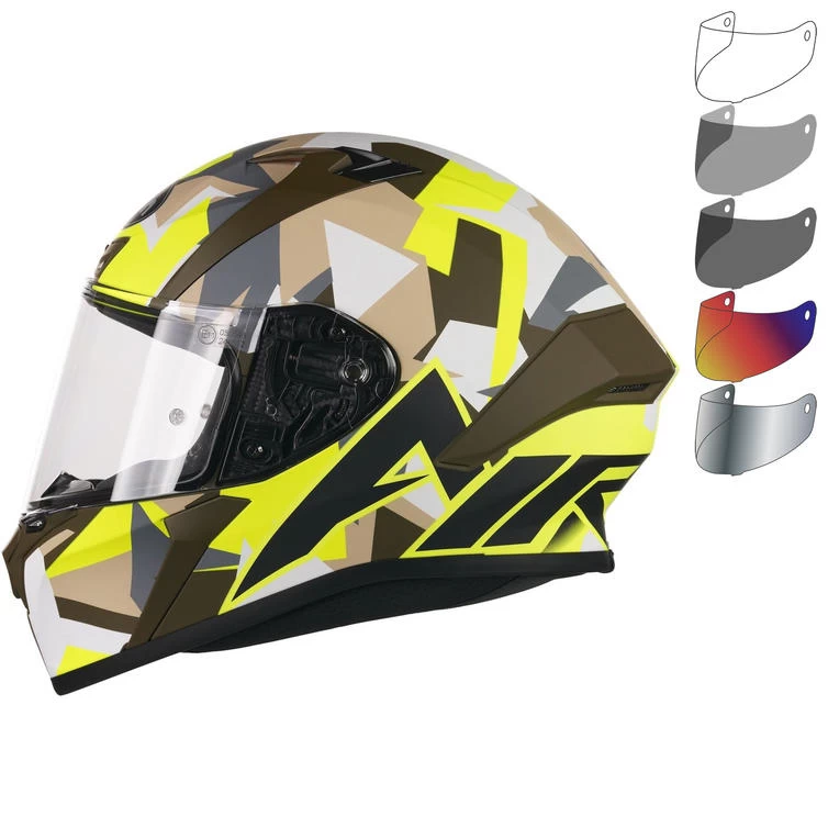 Airoh Valor Army Motorcycle Helmet & Visor 2 Airoh Valor Army Motorcycle Helmet & Visor - Image 2