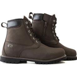 Richa Calgary Leather Motorcycle Boots -Biker Style Shop lrgscale28828 Richa Calgary Leather Motorcycle Boots Brown 1600 1