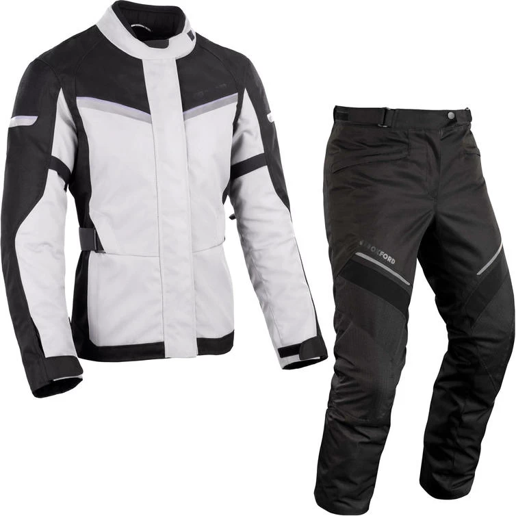 Oxford Dakota 3.0 Ladies Motorcycle Jacket & Trousers Arctic Black Teal Kit 1 Oxford Dakota 3.0 Ladies Motorcycle Jacket & Trousers Arctic Black Teal Kit