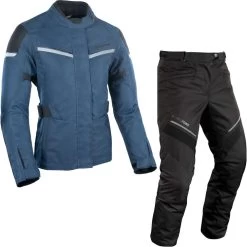 Oxford Dakota 3.0 Ladies Motorcycle Jacket & Trousers Navy Black Kit