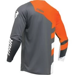 Thor Sector Checker 2024 Motocross Jersey -Biker Style Shop lrgscale29013 Thor Sector Checker 2024 Motocross Jersey Charcoal Orange 1600 2