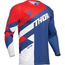 Thor Sector Checker 2024 Motocross Jersey -Biker Style Shop lrgscale29013 Thor Sector Checker 2024 Motocross Jersey Navy Red 1600 1