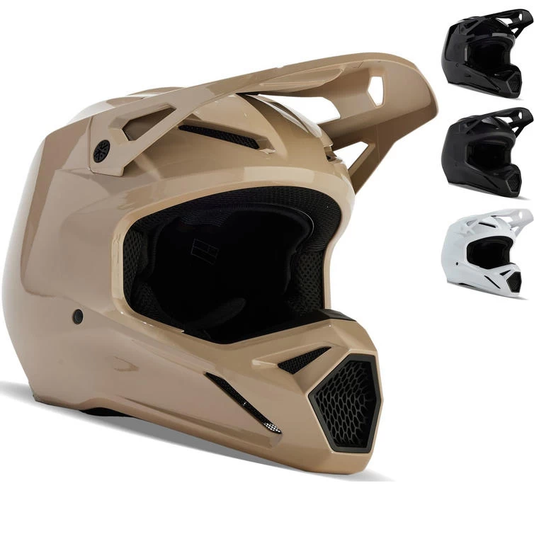 Fox Racing 2024 V1 Solid Motocross Helmet 2 Fox Racing 2024 V1 Solid Motocross Helmet - Image 2