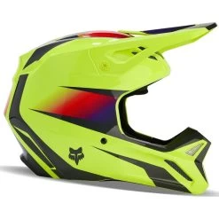Fox Racing 2024 V1 Flora Motocross Helmet - Yellow -Biker Style Shop lrgscale29108 Fox Racing 2024 V1 Flora Motocross Helmet Yellow 1600 2