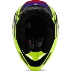 Fox Racing 2024 V1 Flora Motocross Helmet - Yellow -Biker Style Shop lrgscale29108 Fox Racing 2024 V1 Flora Motocross Helmet Yellow 1600 6