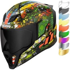Icon Airflite GP23 Motorcycle Helmet & Visor -Biker Style Shop lrgscale29424 Icon Airflite GP23 Motorcycle Helmet Visor 1325 1
