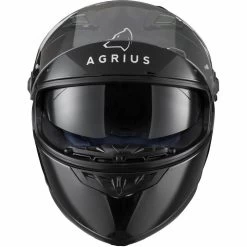 Agrius Rage SV Solid Motorcycle Helmet & Visor -Biker Style Shop lrgscale51008 Agrius Rage SV Solid Motorcycle Helmet Black 1600 4 1