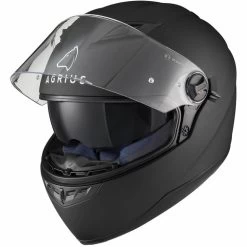 Agrius Rage SV Solid Motorcycle Helmet & Visor -Biker Style Shop lrgscale51008 Agrius Rage SV Solid Motorcycle Helmet Matt Black 1600 1 1