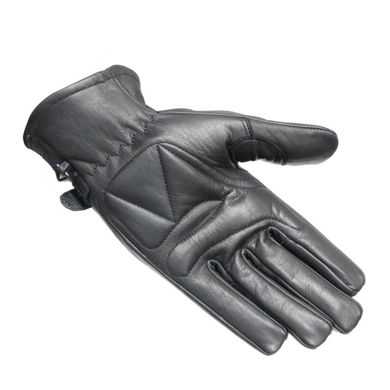 Black Axel Leather Motorcycle Gloves 4 Black Axel Leather Motorcycle Gloves - Image 4