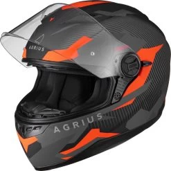 Agrius Rage SV Tracker Motorcycle Helmet (Pinlock Ready) -Biker Style Shop lrgscale51071 Rage Tracker Motorbike Helmet Orange 1600 1201