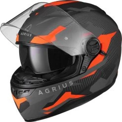 Agrius Rage SV Tracker Motorcycle Helmet (Pinlock Ready) -Biker Style Shop lrgscale51071 Rage Tracker Motorbike Helmet Orange 1600 2201