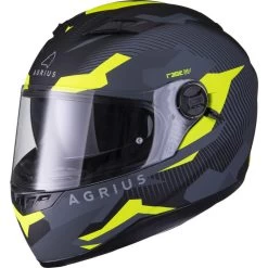 Agrius Rage SV Tracker Motorcycle Helmet (Pinlock Ready) -Biker Style Shop lrgscale51071 Rage Tracker Motorbike Helmet Yellow 1600 3