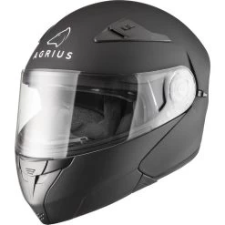 Agrius Fury Flip Front Motorcycle Helmet -Biker Style Shop lrgscale51073 Agrius Fury Helmet 1600 Matt Black 1