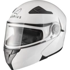 Agrius Fury Flip Front Motorcycle Helmet -Biker Style Shop lrgscale51073 Agrius Fury Helmet 1600 White 1