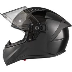 Agrius Wrath Solid Gloss Black Motorcycle Helmet Pinlock And Visor -Biker Style Shop lrgscale51095 Agrius Wrath Solid Motorbike Helmet Gloss Black 1600 5