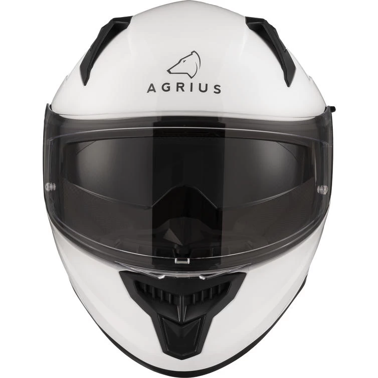 Agrius Wrath Solid Gloss White Motorcycle Helmet Pinlock And Visor 12 Agrius Wrath Solid Gloss White Motorcycle Helmet Pinlock And Visor - Image 12