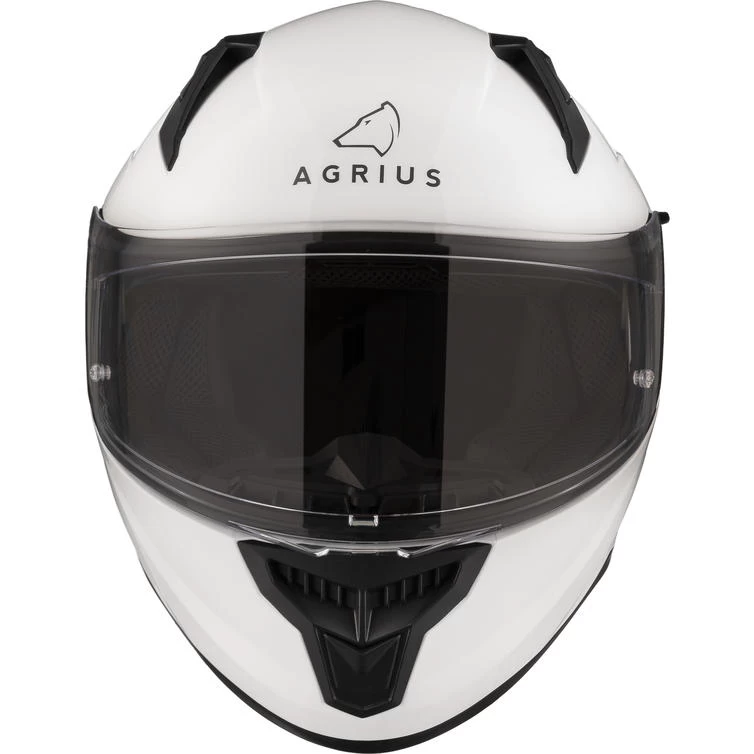 Agrius Wrath Solid Gloss White Motorcycle Helmet Pinlock And Visor 11 Agrius Wrath Solid Gloss White Motorcycle Helmet Pinlock And Visor - Image 11